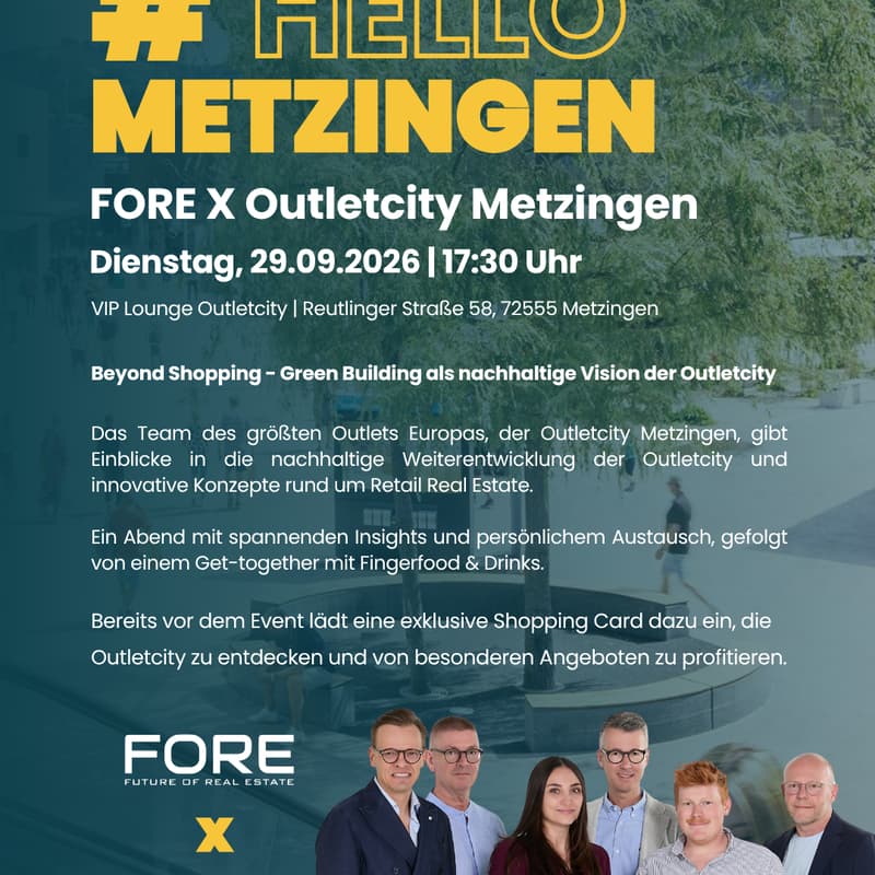 Cover Image for FORE meets Outletcity Metzingen