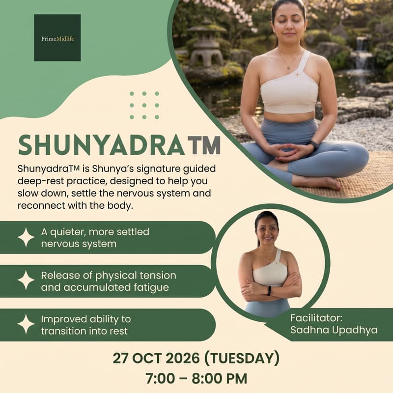 Cover Image for SHUNYADRA™: A Guided NSDR Practice for Deep Rest, Regulation & Renewal