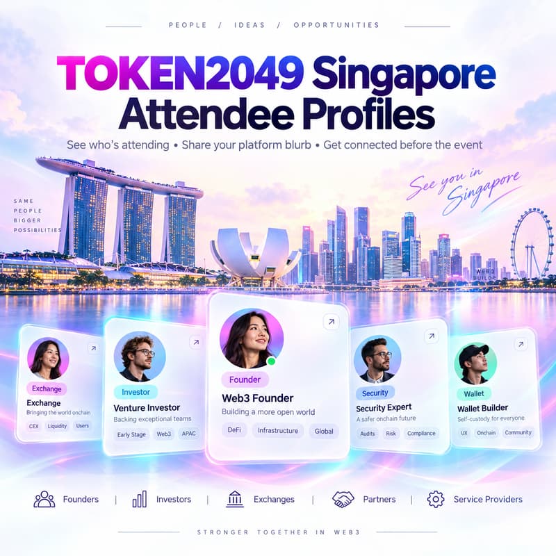 Cover Image for TOKEN2049 SG Attendee profiles