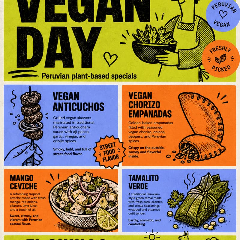 Cover Image for Peruvian Vegan Menu