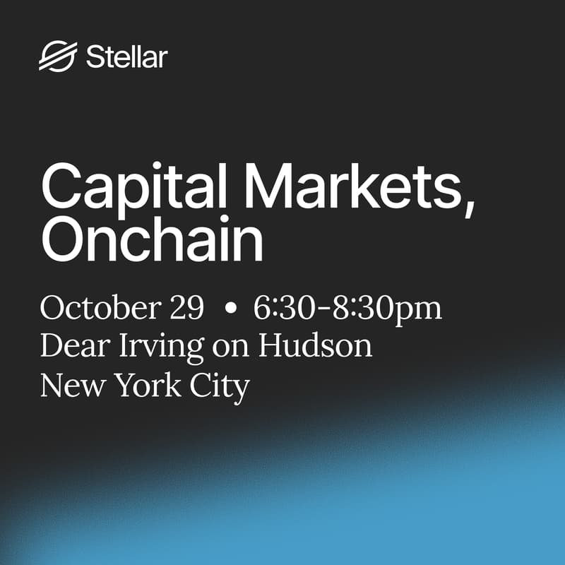 Cover Image for Capital Markets, Onchain with Stellar