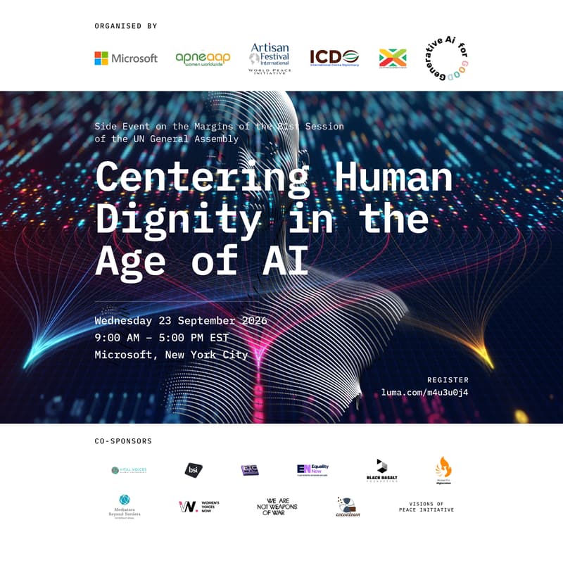 Cover Image for Centering Human Dignity in the Age of AI - Side Event on the Margins of the 81st Session of the UN General Assembly