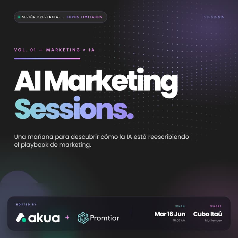 Cover Image for AI Marketing Sessions by Akua & Promtior
