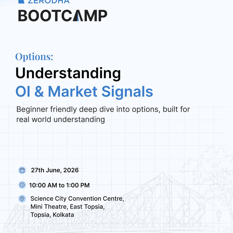 Cover Image for Zerodha Bootcamp on Options Trading | Kolkata Edition