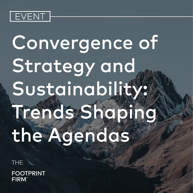 Cover Image for Convergence of Strategy and Sustainability: Trends Shaping the Agendas