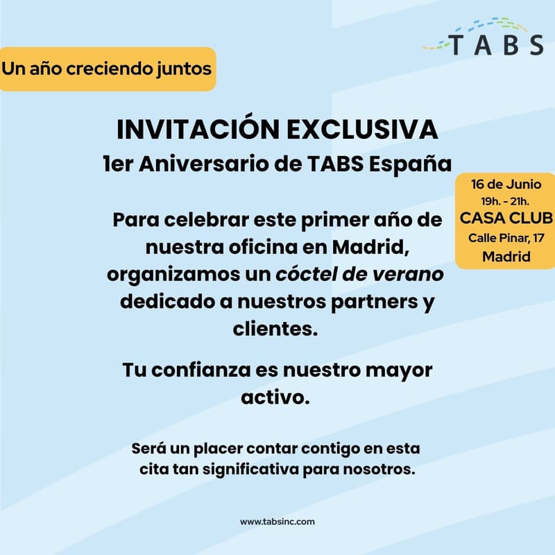 Cover Image for 1er Aniversario de TABS España