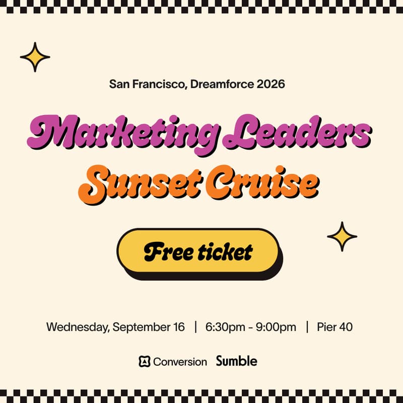 Cover Image for Sunset on the Bay: A Dreamforce Cruise for Marketing Leaders