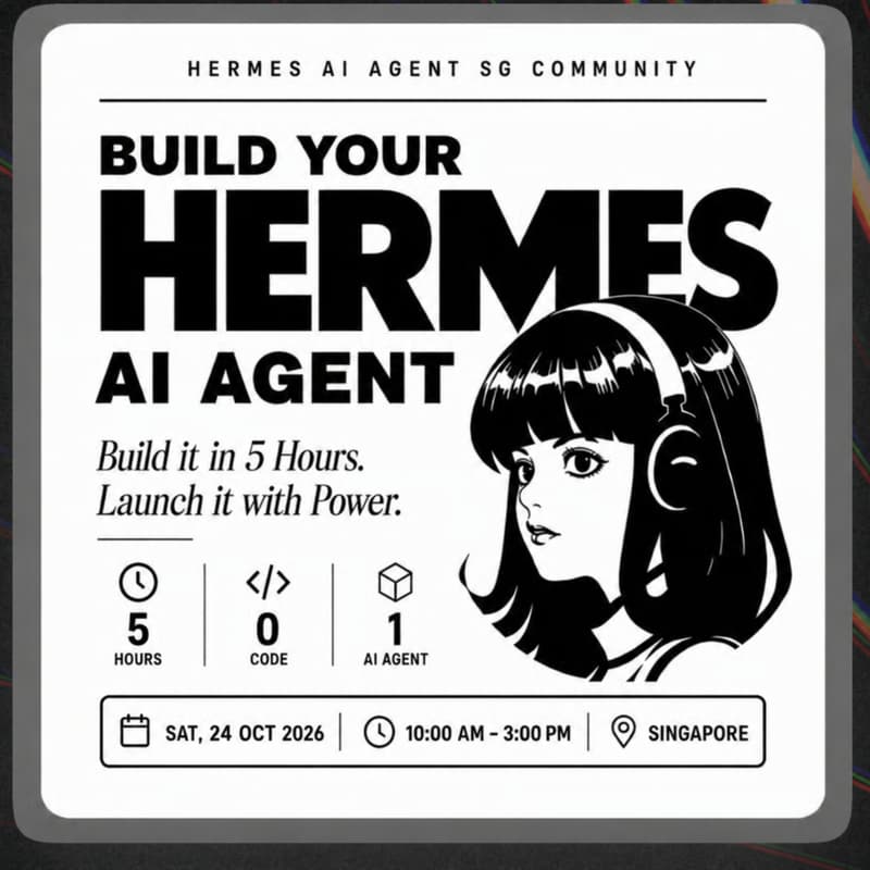 Cover Image for Build Your Hermes AI Agent in 5 Hours workshop
