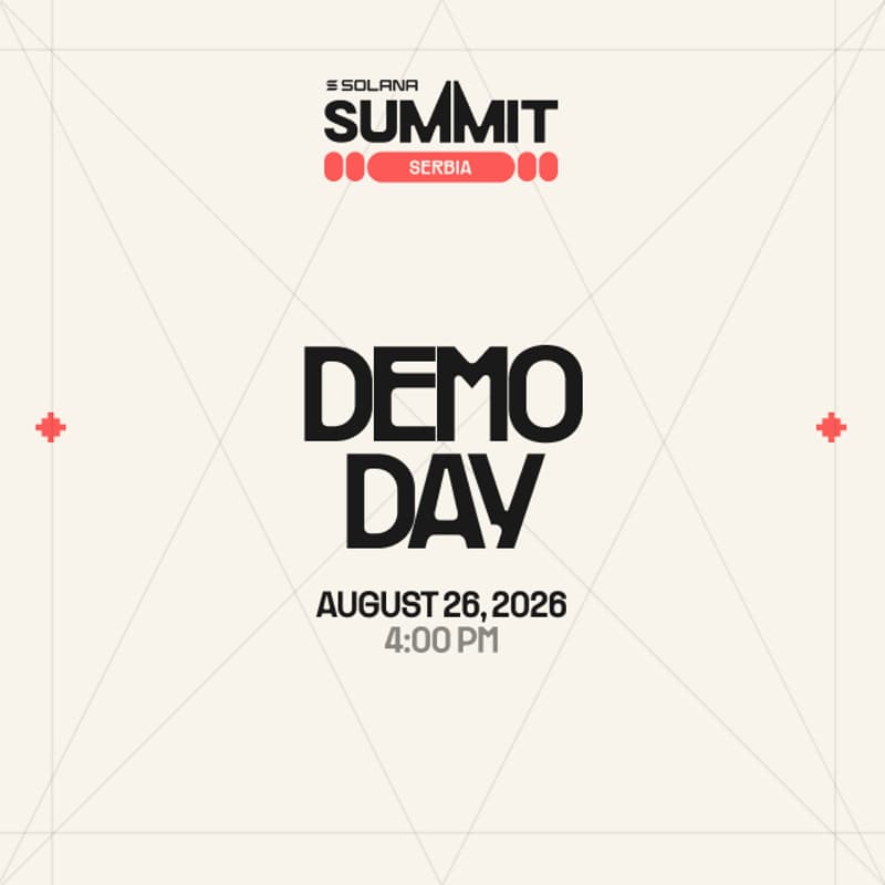 Cover Image for Demo Day | Solana Summit Serbia