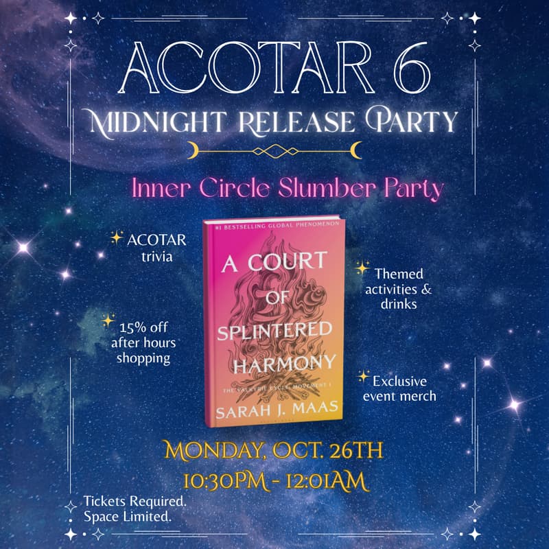 Cover Image for Midnight Release Party - A Court of Splintered Harmony
