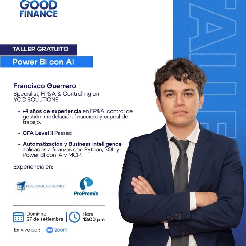 Cover Image for Taller Gratuito | POWER BI con AI