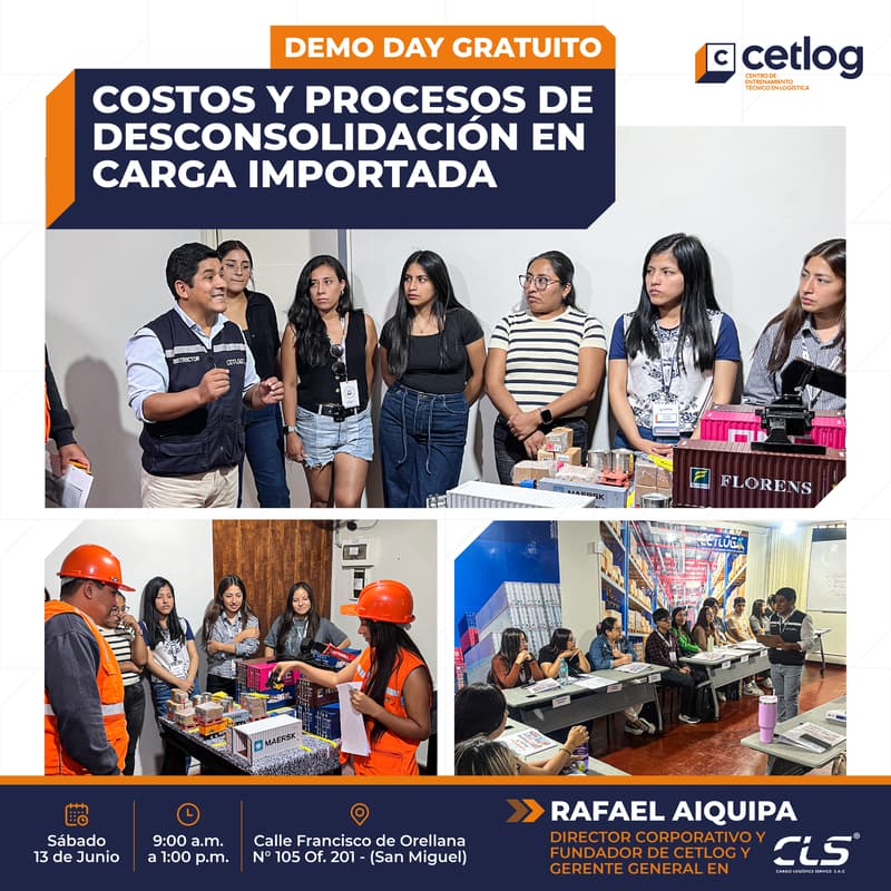 Cover Image for WORKSHOP GRATUITO: COSTOS Y PROCESOS DE DESCONSOLIDACIÓN EN CARGA IMPORTADA