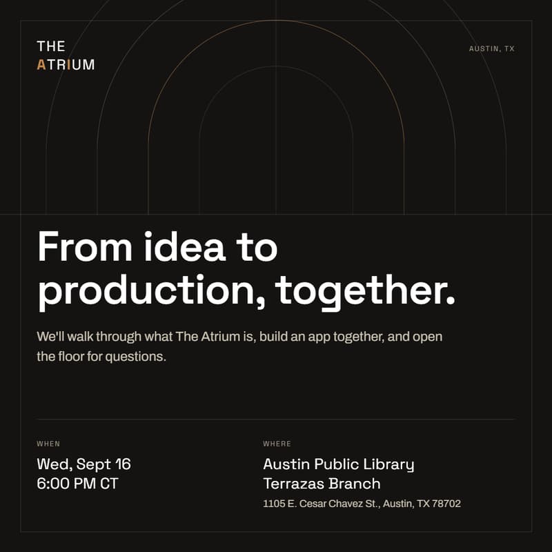 Cover Image for The Atrium - From Idea to Production