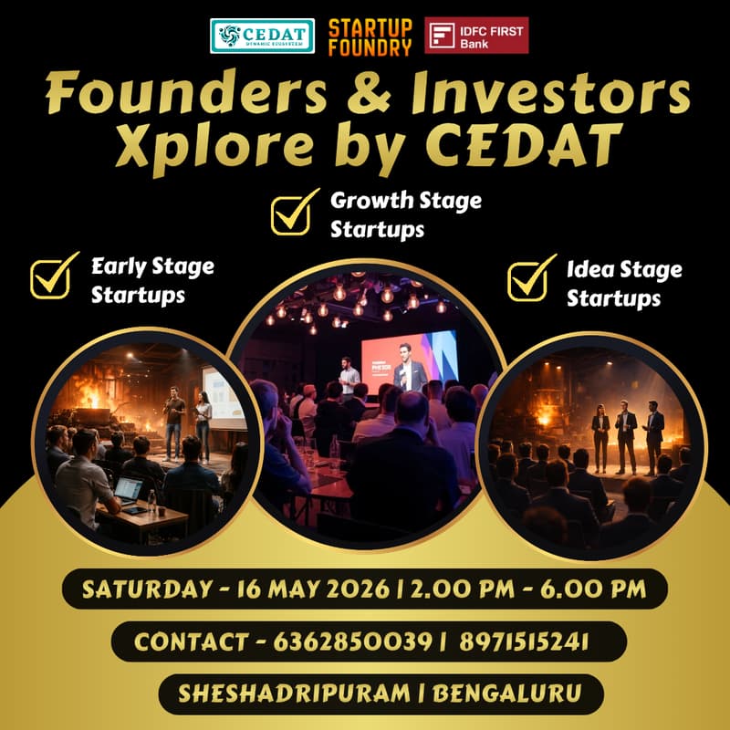 Cover Image for Founders & Investors Xplore by CEDAT