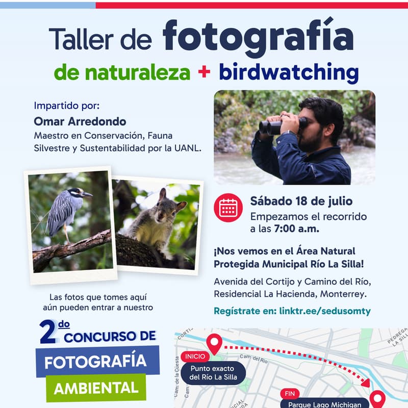 Cover Image for 📸🍃Taller de foto de naturaleza + birdwatching en Río La Silla