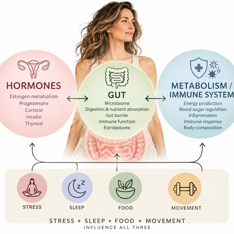 Cover Image for How to Optimize Your Gut for Hormones, Energy & Healthy Aging