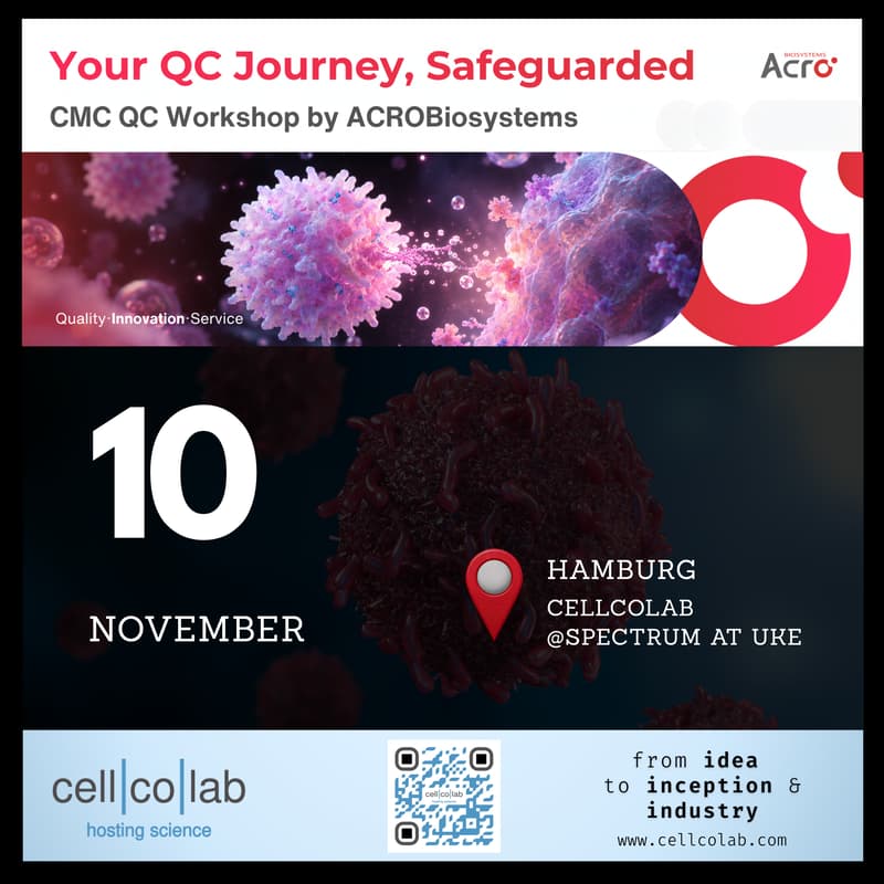 Cover Image for *CMC QC Workshop* by ACROBiosystems hosted by Cellcolab.
