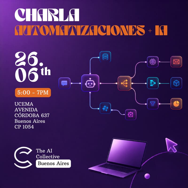 Cover Image for Automatizaciones + IA: el futuro del trabajo manual (w/ The AI Collective)