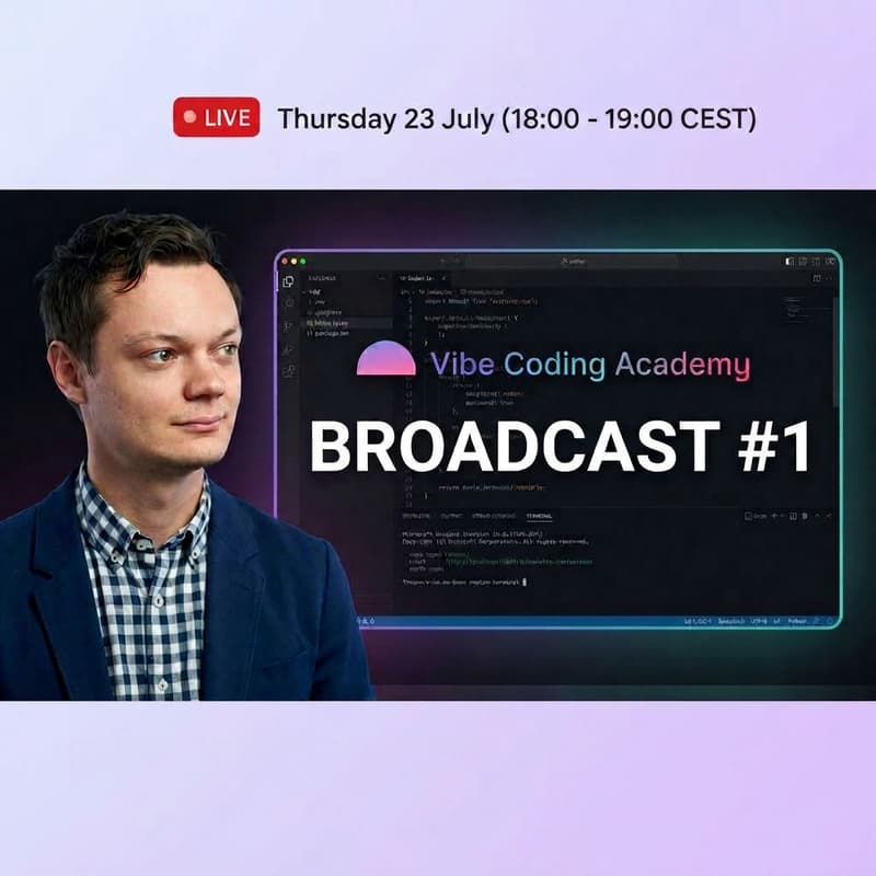 Cover Image for Vibe Coding Academy Broadcast #1