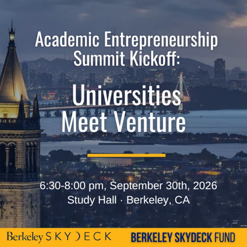 Cover Image for Academic Entrepreneurship Summit Kickoff: Universities Meet Venture
