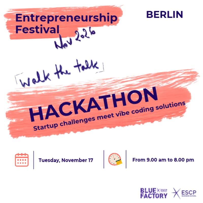 Cover Image for BERLIN - Entrepreneurship Festival - Hackathon