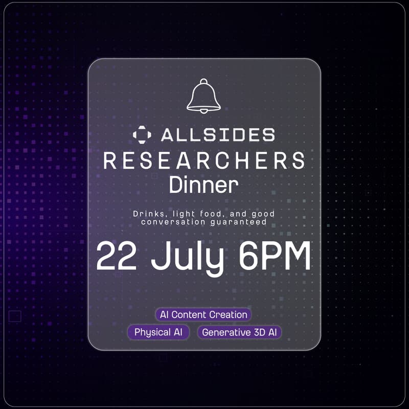 Cover Image for ALLSIDES Research Dinner: The Future of World Models