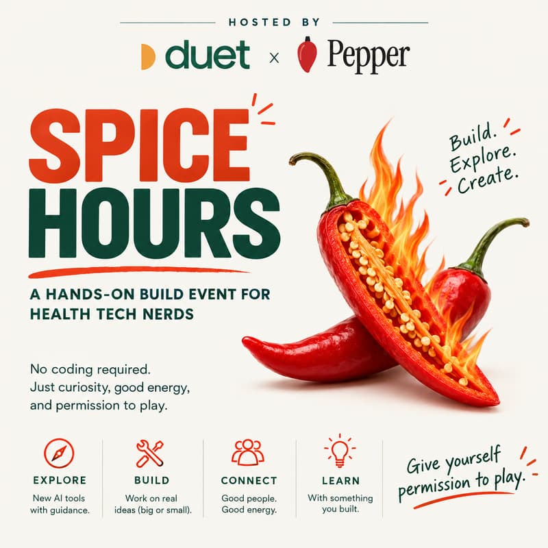 Cover Image for Pepper's Health Tech Spice Hours: Hands-on AI time