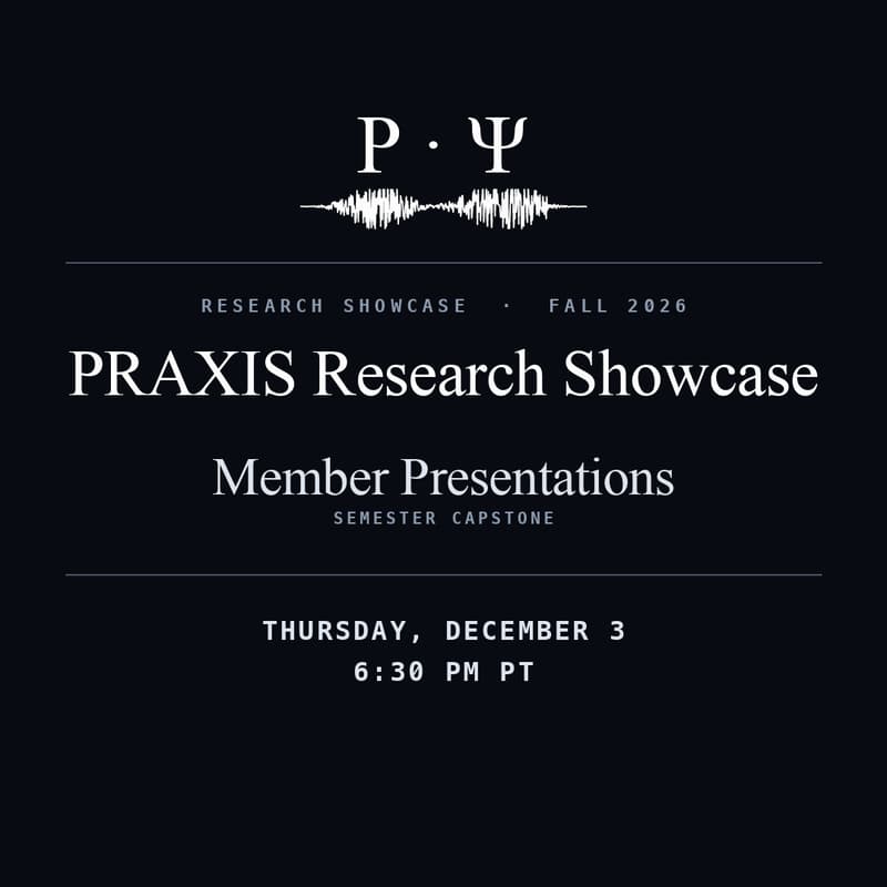 Cover Image for PRAXIS Research Showcase