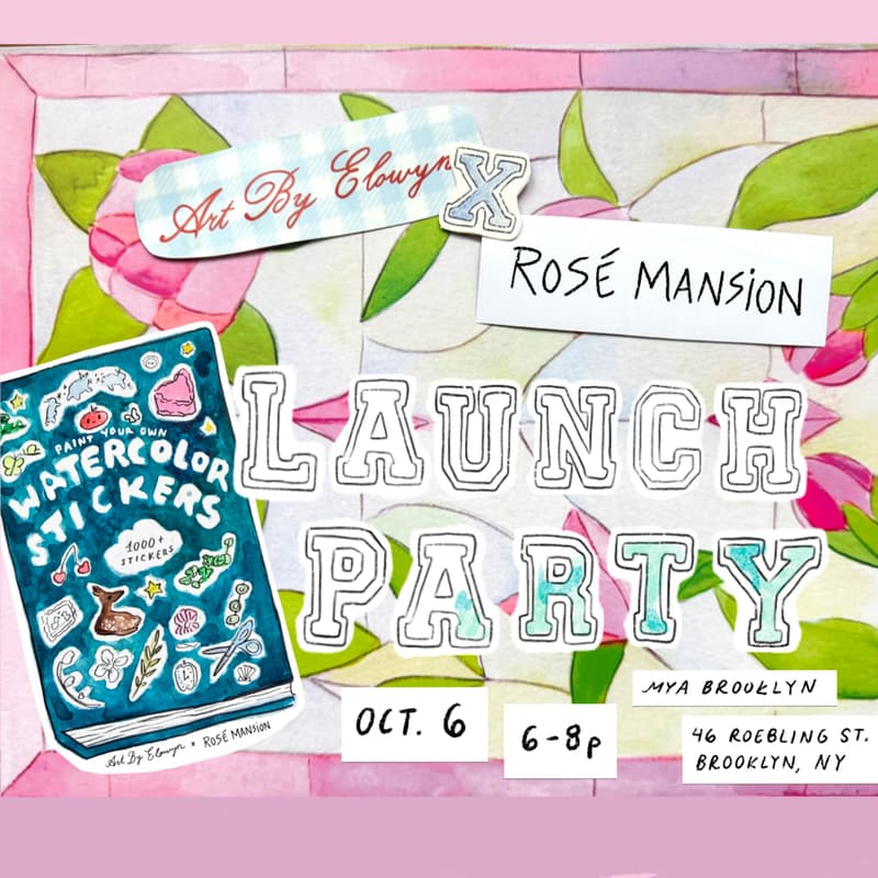 Cover Image for Watercolor Stickerbook Launch Party