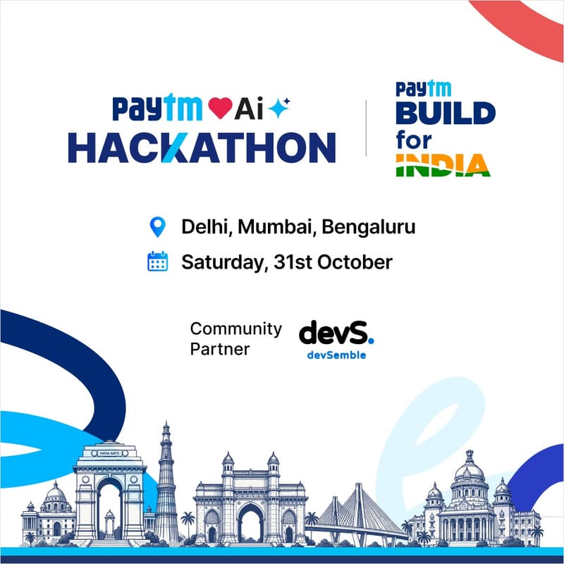 Cover Image for Paytm Build for India Ai Hackathon – Bengaluru