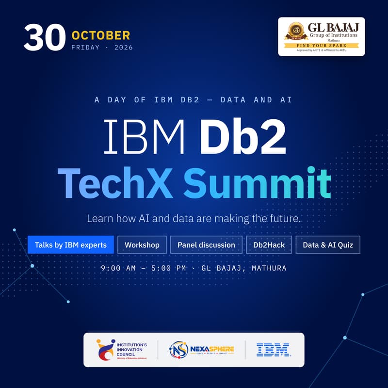 Cover Image for IBM Db2 TechX Summit — a day of IBM Db2, data and AI