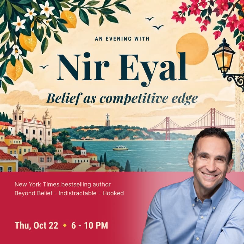 Cover Image for An evening with Nir Eyal — Belief as competitive edge