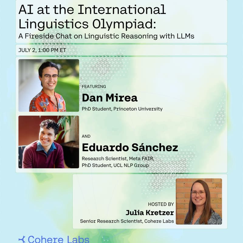 Cover Image for AI at the International Linguistics Olympiad: A Fireside Chat on Linguistic Reasoning with LLMs