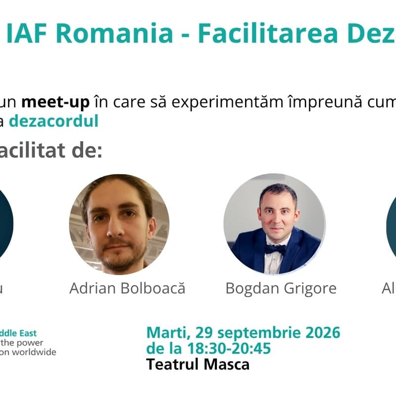 Cover Image for Meetup IAF Romania: Facilitarea Dezacordului