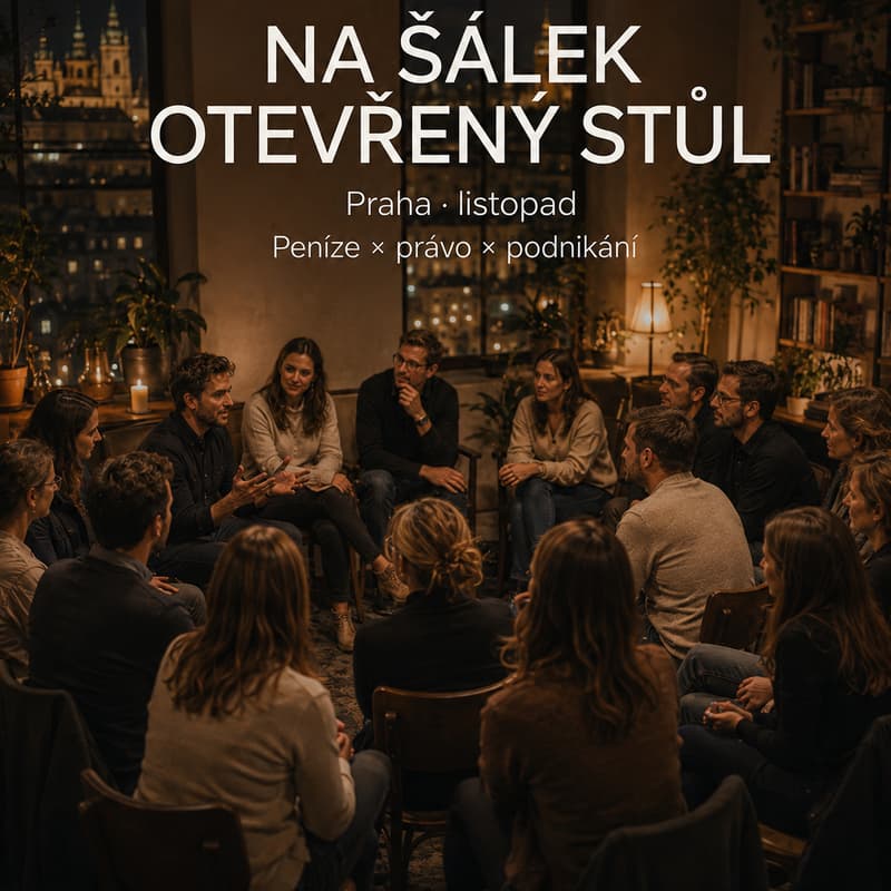 Cover Image for Na Šálek Otevřený stůl: Peníze × právo × podnikání ☕️