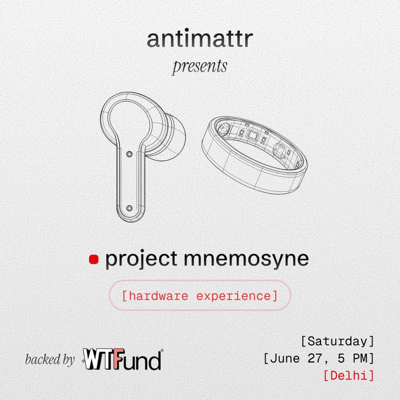 Cover Image for hardware experience | project mnemosyne by antimattr