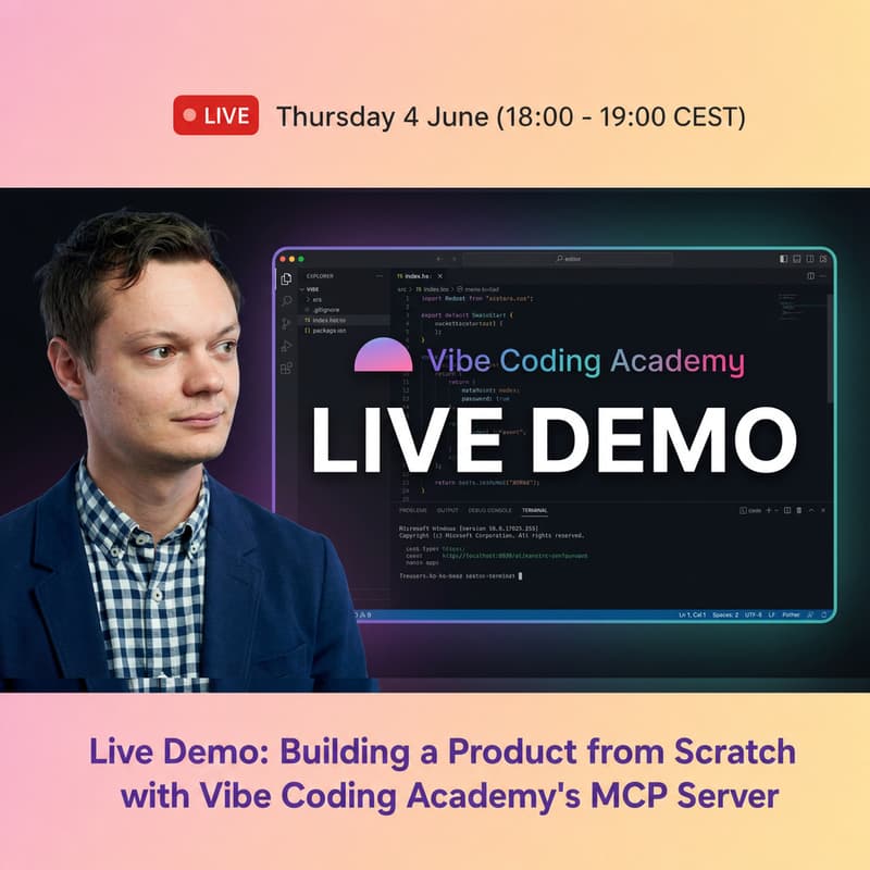 Cover Image for Live Demo: You Choose the App, I Build It Live in 1h with Claude Code