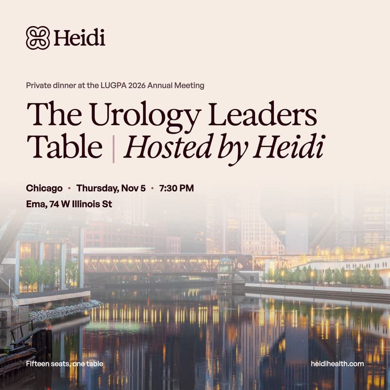 Cover Image for The Urology Leaders Table | Hosted By Heidi