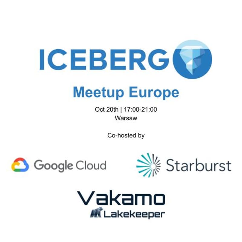 Cover Image for Apache Iceberg™ Europe Community Meetup - Warsaw