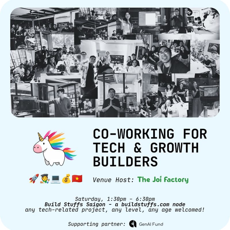 Cover Image for Cowork & Showcase for Tech/Growth Builders - BS35