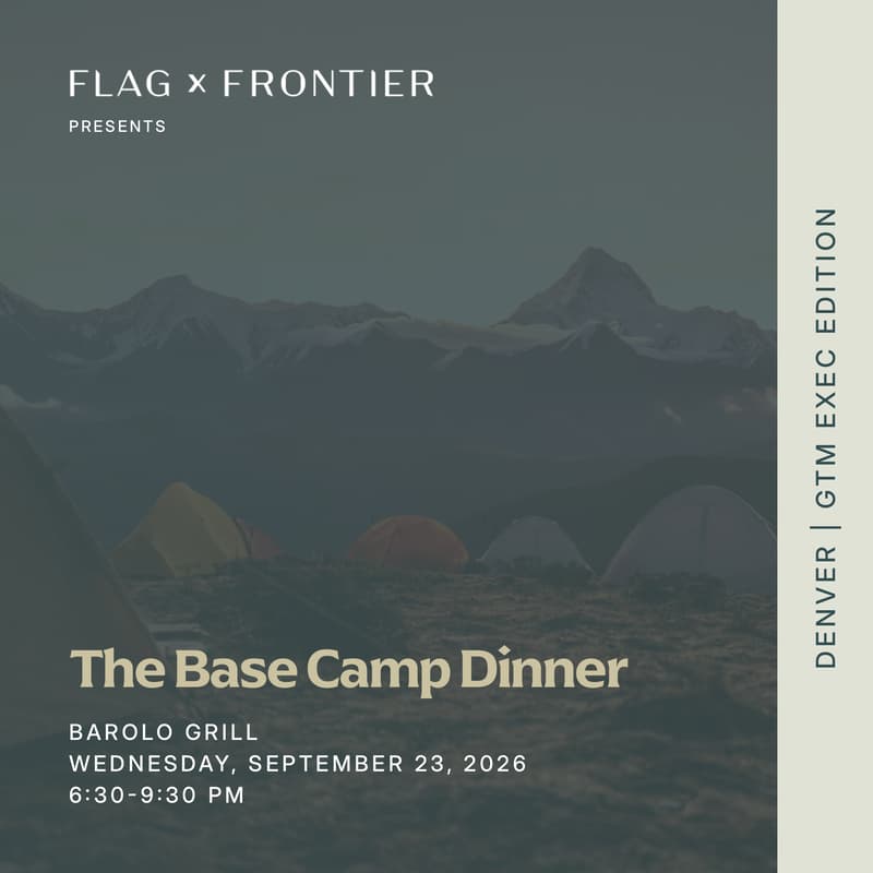 Cover Image for The Base Camp Dinner: Denver | GTM Exec Edition | Wed, Sep 23 at Barolo Grill