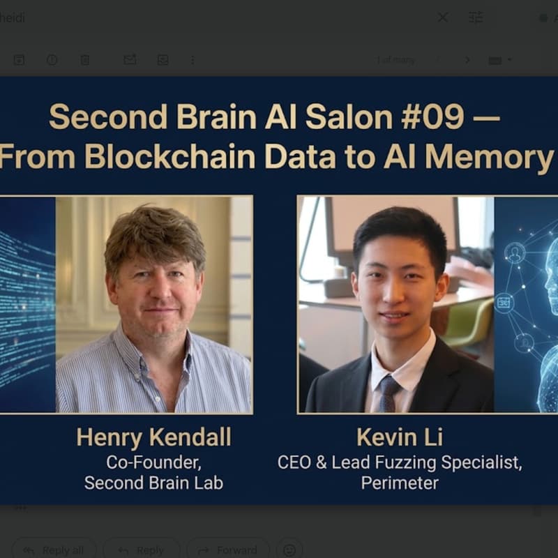 Cover Image for Second Brain AI Salon #09 — From Blockchain Data to AI Memory