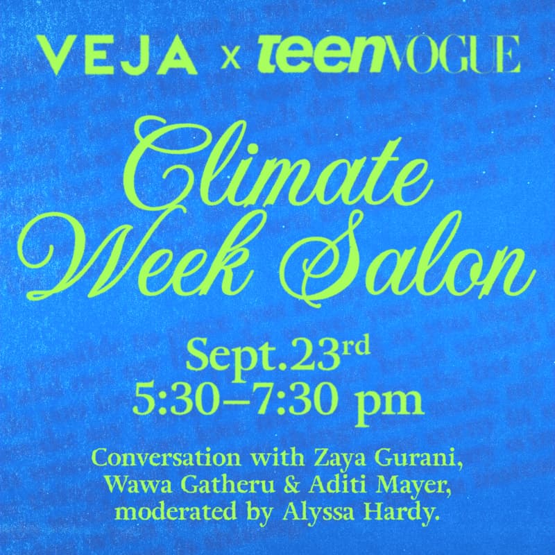 Cover Image for VEJA x Teen Vogue Climate Week Salon