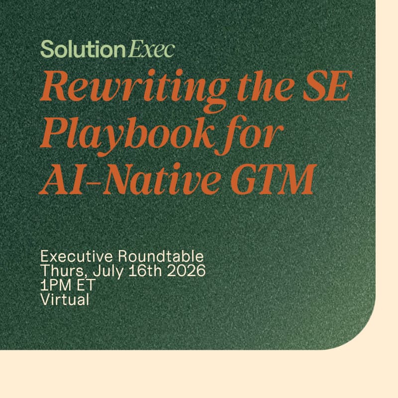 Cover Image for Rewriting the SE Playbook for AI-Native GTM