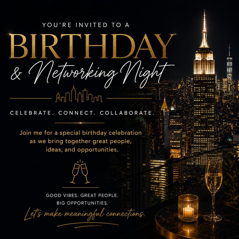 Cover Image for Networking & Birthday Celebration 🎊🎉