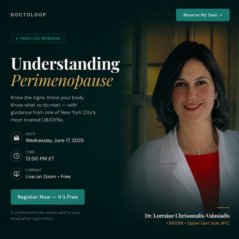Cover Image for Understanding Perimenopause — Free Live Webinar with Dr. Chrisomalis, MD - New York