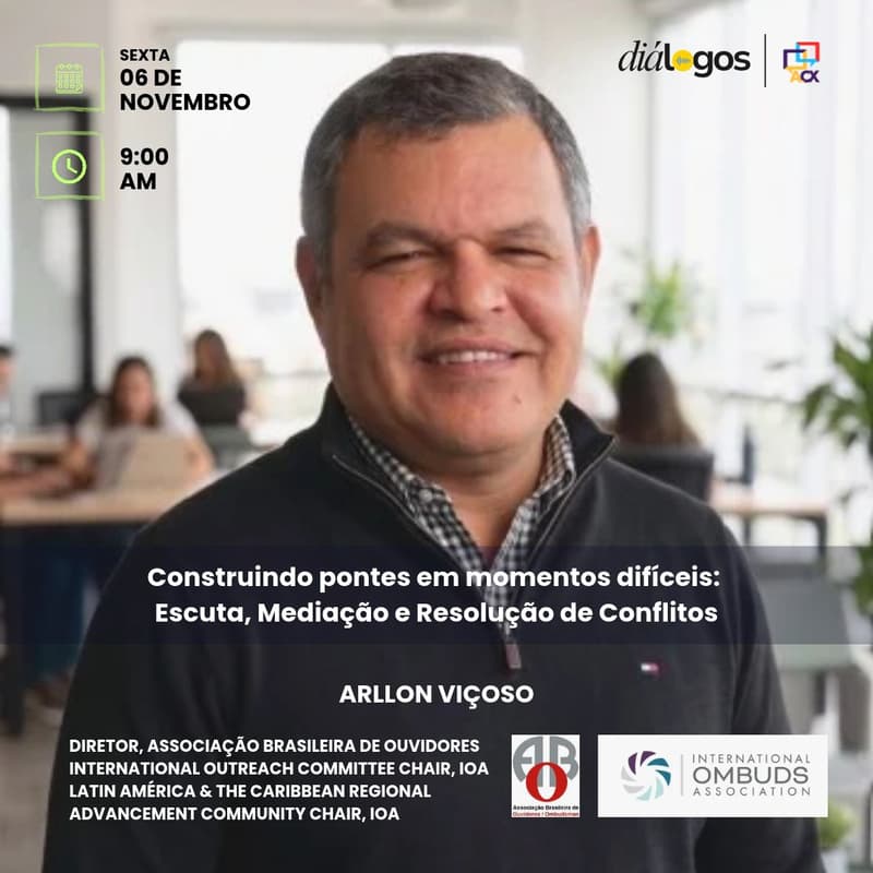 Cover Image for Diálogos | ACX - Construindo pontes em momentos difíceis: escuta, mediação e resolução de conflitos