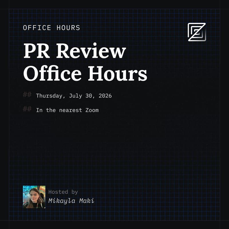 Cover Image for Zed Office Hours: PR Reviews with Mikayla Maki