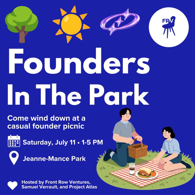 Cover Image for Founders In The Park 🌳☀️