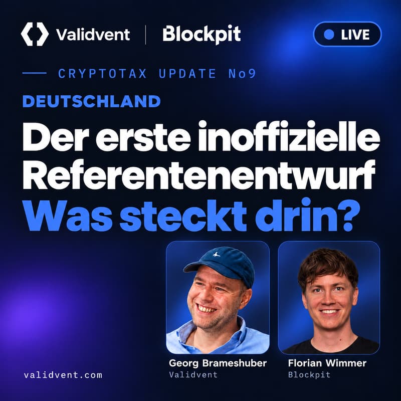 Cover Image for Cryptotax Update No9 Deutschland - Der erste inoffizielle Referentenentwurf: was steckt drin?